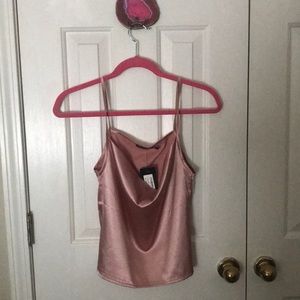 Nasty gal satin cowl neck cami. Brand new